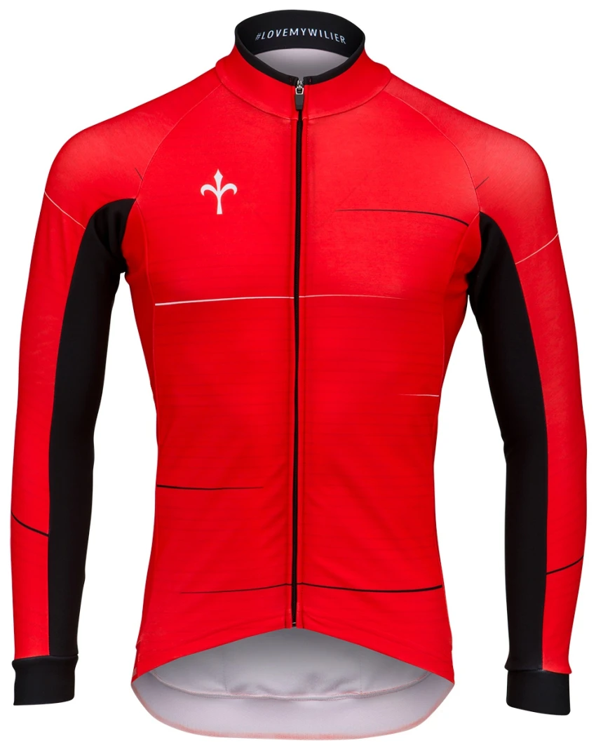 CAIVO wilier Велоспорт Джерси Сезон Зима Теплая Осенняя флисовая кофта bibtight с длинным