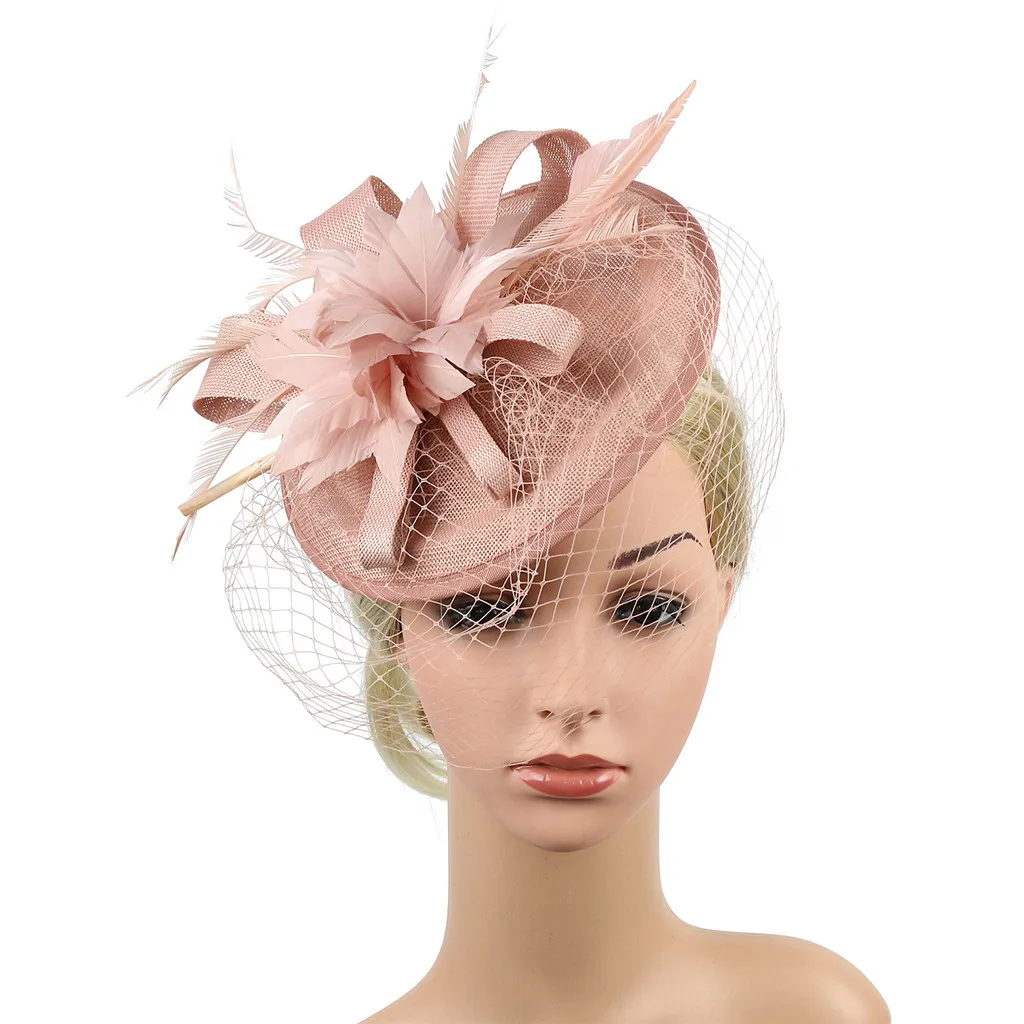 

Top hat Women Hats Fascinators Hats Pillbox Hat Cocktail Tea Party Headwear for Girls and Women Kapelusz Damski Mütze #2S27