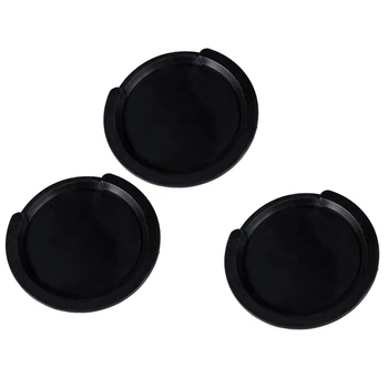 

3-Piece Soft Rubber Acoustic Guitar Sound Hole Cover - Black