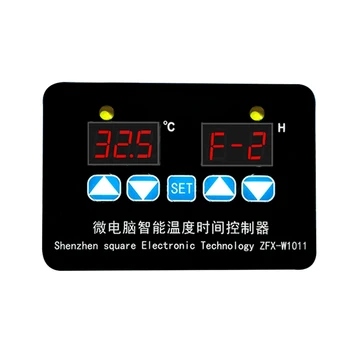 

ZFX-W1011 Microcomputer Digital Display Temperature Controller Thermostat Intelligent Time Controller Adjustable Electronic Temp