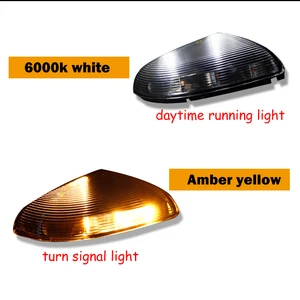 Image 5 - IJDM LED Xe Hơi Cho 09 14 Dodge Ram 1500 Năm 2500 Mặt Gương Bút Đèn đèn LED Trắng Đậu Xe Ánh Sáng/DRL, Hổ Phách LED LED Tín Hiệu