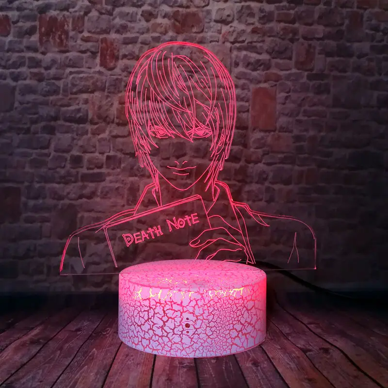 Крутой 3D иллюзионный светодиодный светильник для рабочего стола красочный