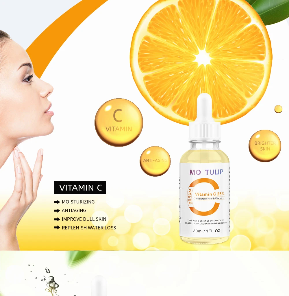 MO TULIP Hyaluronic Acid Serum + Vitamin C Serum Anti-Aging Moisturizing Skin Care Firming Treatment Whitening Moisturizing MO TULIP Hyaluronic Acid Serum + Vitamin C Serum Anti-Aging Moisturizing Skin Care Firming Treatment Whitening Moisturizing