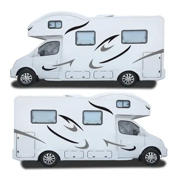 

For Caravan Travel Trailer Camper Van Stickers Accessory Parts 1 Pair Auto