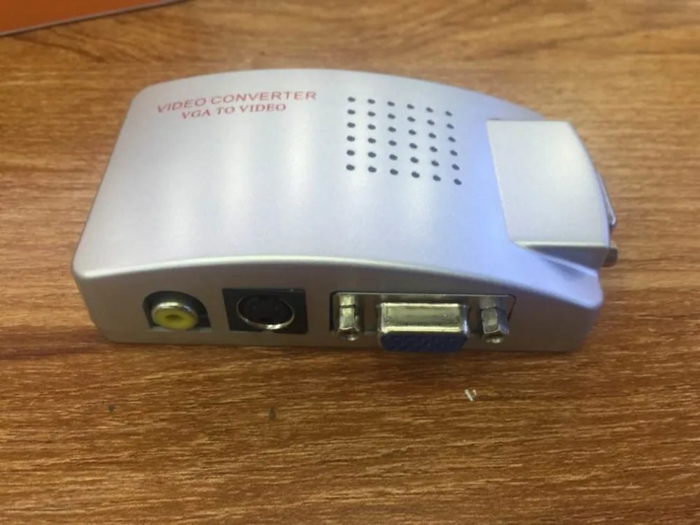 Универсальный NTSC PAL VGA к ТВ AV RCA адаптер сигнала конвертер видео переключатель коробка композитный для ноутбука