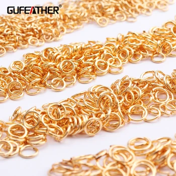 

GUFEATHER M484,jewelry accessories,18k gold plated,0.3 microns,jump ring,hand made,environmental protection,not fade,20g/pack