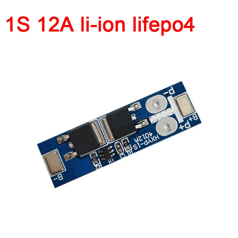 1S 12A 3,7 v Li-Ion 3,2 V lifepo4 BMS 18650 BMS батарея pcm Защитная плата bms pcm для 1s элемент литиевой батареи