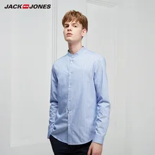 JackJones Мужская умная Повседневная полосатая рубашка с длинными рукавами 219105533