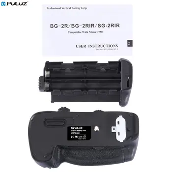 

PULUZ PU2504 Vertical Camera Replacement Battery Grip Ergonomics Battery Holder for Nikon D750 Digital SLR Camera