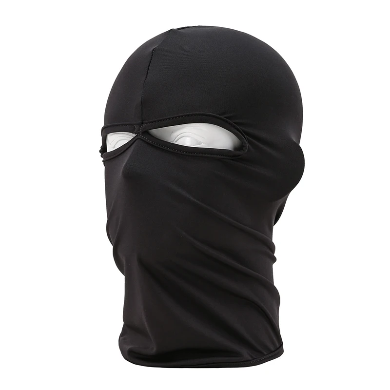 Шлем из лайкры ткань Cs маска капюшон ветрозащитный Противопыльный Спорт на открытом воздухе влагоотводящий горный альпинистский головной убор маска - Цвет: Dark gray