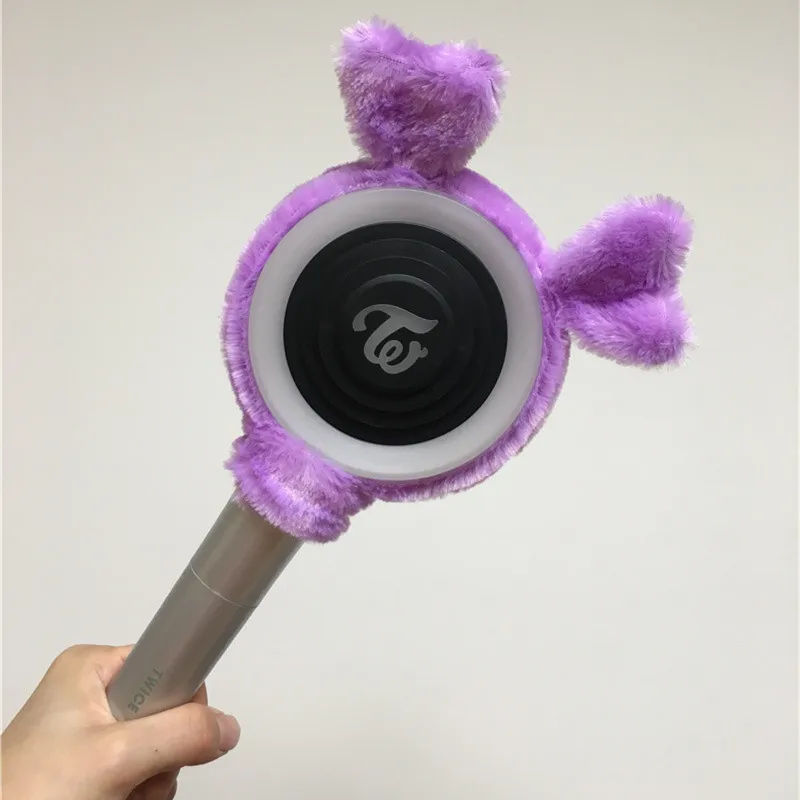 YOUPOP KPOP дважды альбом CANDYBONG Light Stick плюшевый чехол головной платок на голову конфеты Бонг Z LightStick пальто LU6745 - Цвет: purple Cover