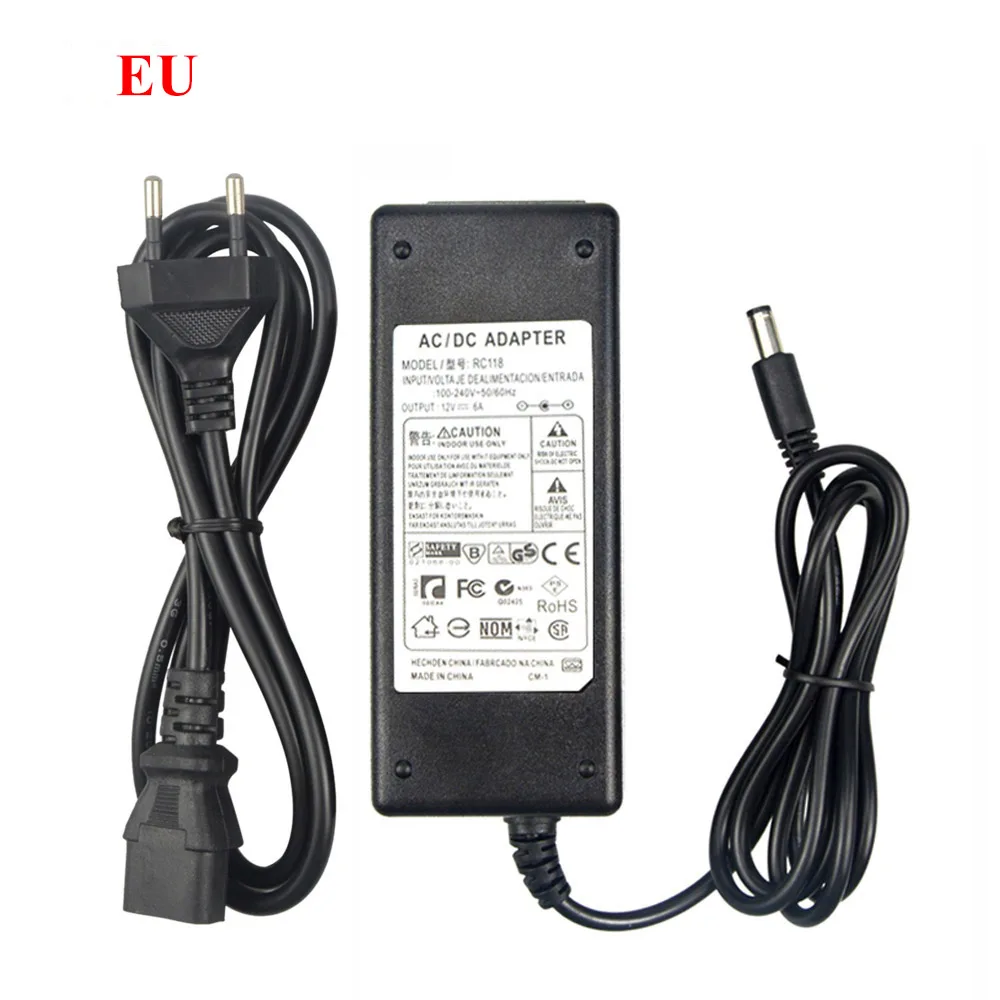 6A EU adapter 12 В ручной сдвиг датчик движения светодиодный офисный светильник для спальни шкаф для одежды Kithen шкаф лампы для шкафов 2A 6A блок питания ЕС США Великобритания адаптер - Цвет: 6A EU adapter