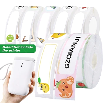 

Mini Label printer Label paper Waterproof Anti-Oil Prince Label Pure Color Scratch-Resistant Label Sticker Paper D11