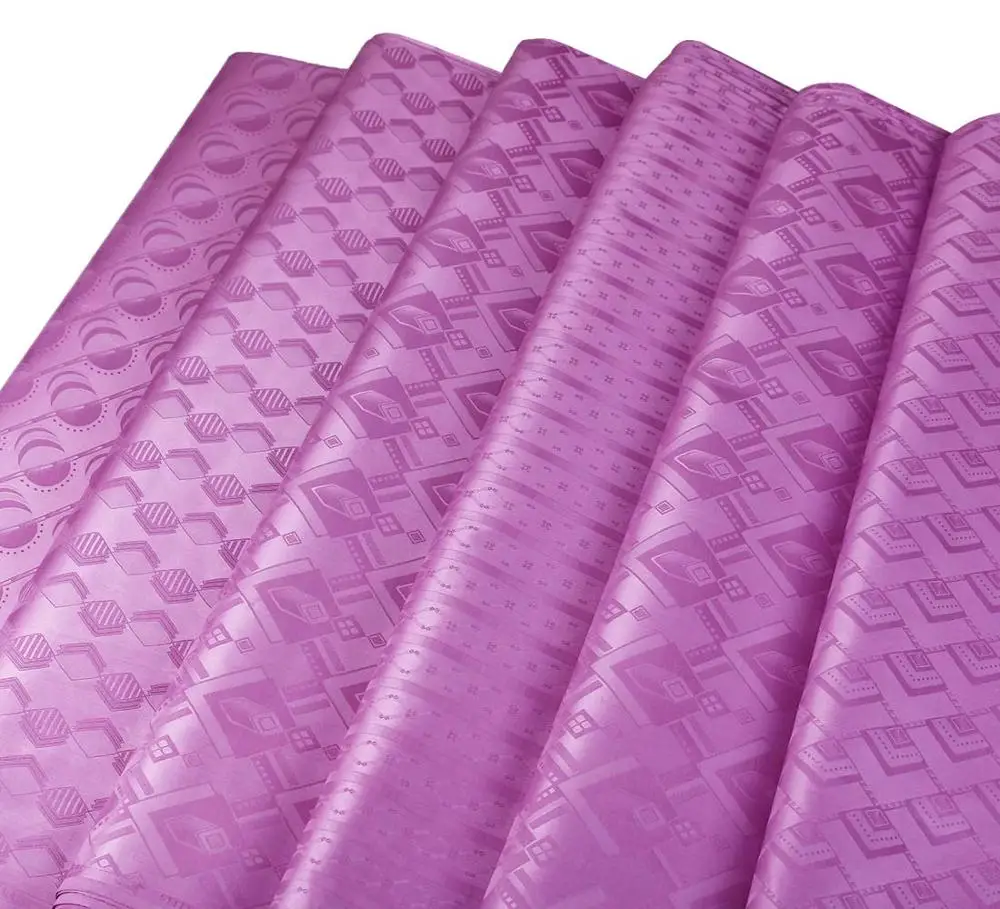 Базен Riche ткань цвета хаки 10 м/мешок высокое качество морская парча ткани одежды хлопок с духами - Цвет: Purple