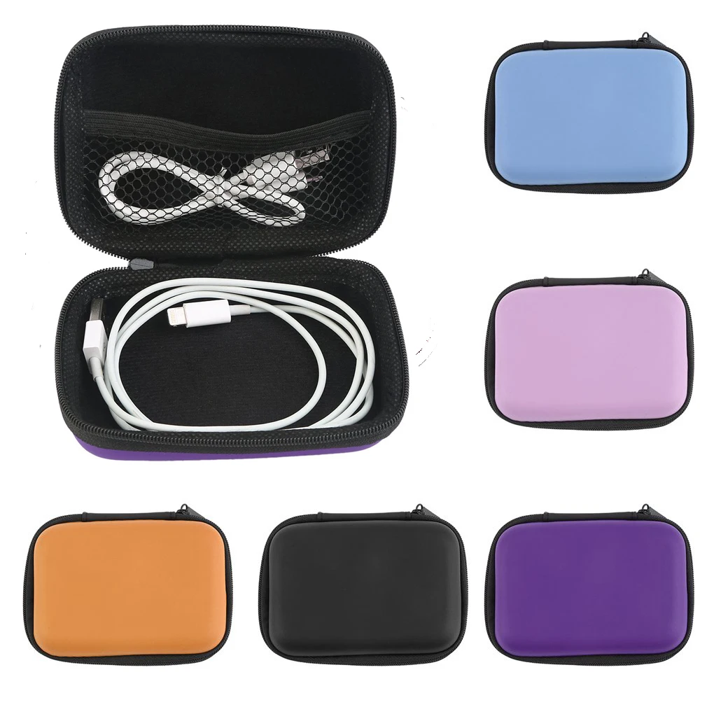 

New Hard Hold Case Carrying Storage Pouch Case Bag Box for Earphone Storage Carrying Hard Earphone Bag For Earphone Headphone