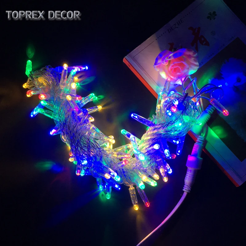

Toprex 10m RGYB emitting christmas led string light garden led chain ourdoor xmas decoration party lights