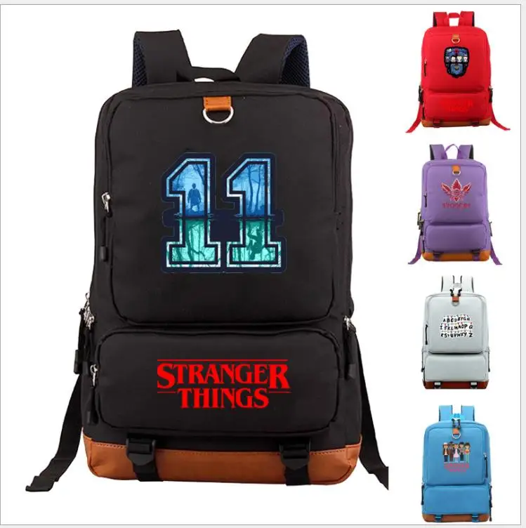 

Anime Stranger Things Canvas Backpack Bag Laptop Travel Bag Rucksack Bag Cosplay School Book Bag Back to School Gift