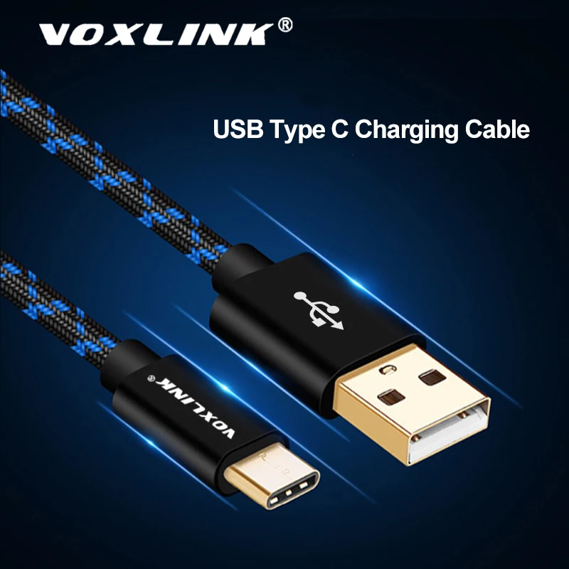 VOXLINK кабель usb type-C для быстрой зарядки samsung S9 S8, кабель usb c для передачи данных для Xiao mi 6 mi 8 huawei, линия для зарядки мобильных телефонов