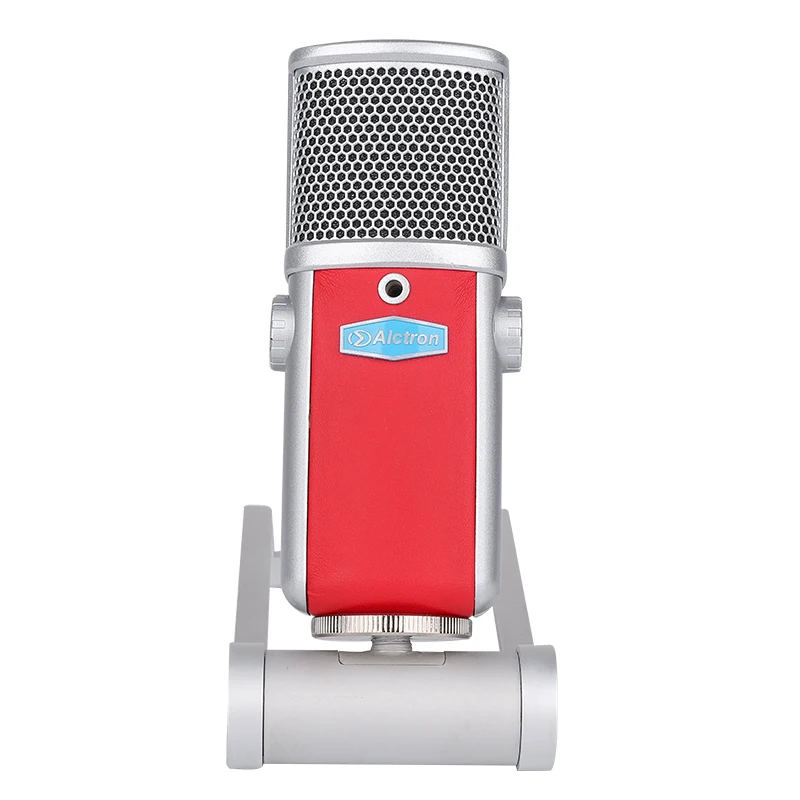 

Alctron K7 USB studio condenser mic,digital recording functional knobs&angle adjustable function,high quality PU leather cover