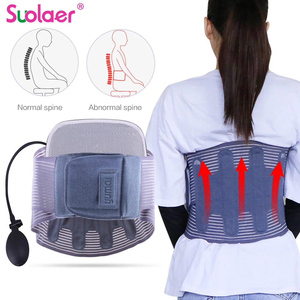 Ортопедический турмалиновый самонагревающийся пояс с 3 подушками|Брекеты и