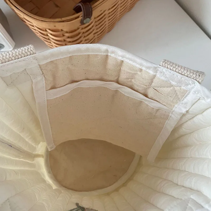 Cotton Baby Diaper Bags with Bear Embroidery for Moms