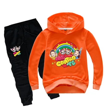 

Fashion Hoodie Children's Sweatshirt T-Shirt + Pants 2 Baby Toddler Girl Jacket Children's Clothes Boy Casual Sportswear Cartoon