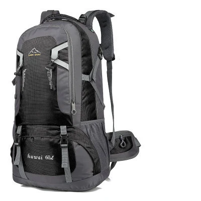 40L/60L водонепроницаемый мужской рюкзак, дорожная сумка, спортивная сумка, унисекс, для альпинизма, туризма, кемпинга, мужской рюкзак - Цвет: Черный