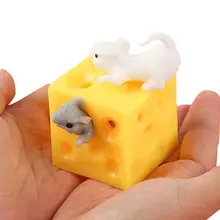 

New Fidget Squishy Anti-stress Children's Toys Antiestres Adults Squishy Toy Figures Mouse Cheese Sloth Hide Stress Reliever Toy