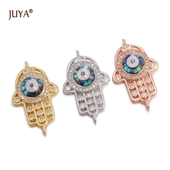 

Shiny Zircon Crystal Jewellery Findings Connector Charms DIY Jewelery Components for Making Bracelet Handmade Accessories