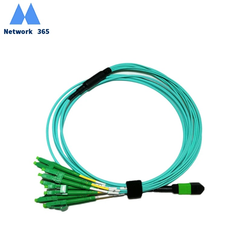 2 PCS/ Lot 3M MPO/APC LC/APC 12 Core MPO Multimode Fiber Optic Patch ...