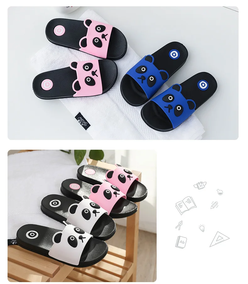 Children Slippers Cartoon Girls Sandals Household Household Antiskid Soft Bottom Cuhk Cute Bath Indoor Summer Male PVC children girls shoes