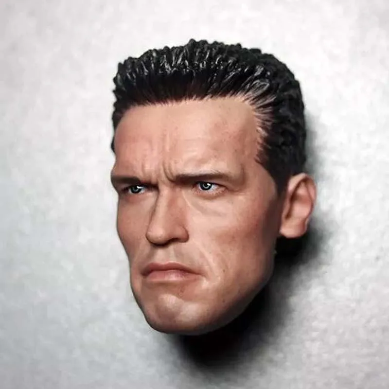 

1/6 Scale Young Arnold Head Sculpt T800 Male Soldier Head Carving Model for 12in Phicen Tbleague Collection