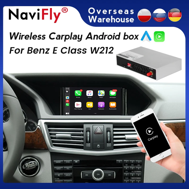 Беспроводной CarPlay для Mercedes Benz E Class W212 2009 2010 - 2015 NTG 4.0 4.5 5.0 С Android Auto Mirror Link AirPlay Car Play |