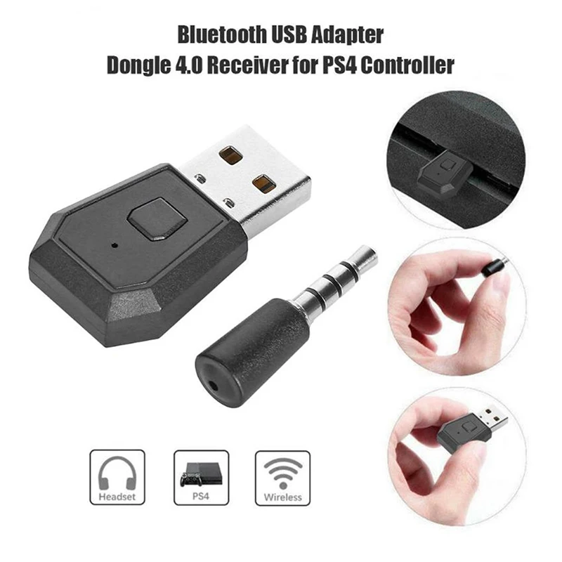  USB Bluetooth Adapter Dongle for PS4, Wireless Bluetooth  Adapter Dongle Receiver&Transmitter Fit for Playstation PS4 : Electronics