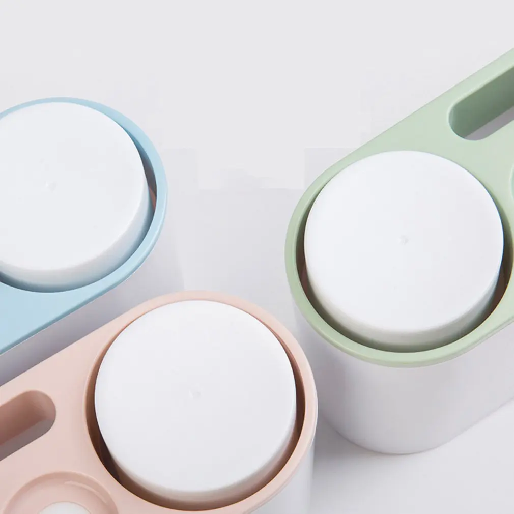 Wall Mount Toothpaste Squeezer Automatic Toothpaste Dispenser Toothbrush Holder Bathroom Accessories Storage Rack