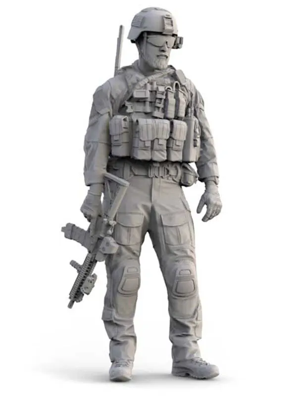 1/16 масштаб 90 мм Современная Военная американская печать миниатюрные сцены Неокрашенный DIY сборка статическая фигура GK Смола модельные наборы