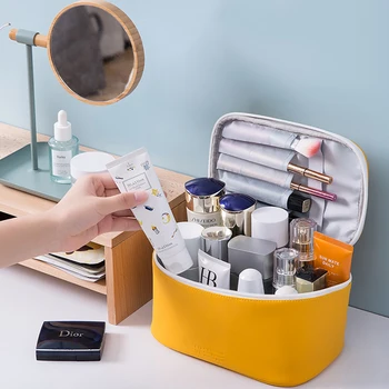 

Fashion Cosmetic Bag Dressing Table Storage Bag Professional Makeup Artist Storage Box Water Repellent Handbag