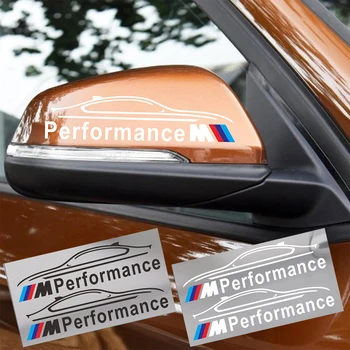 

2pcs Car Rearview Mirror Sticker M performance Sticker For bmw M Sticker X1 X3 X4 X5 X6 X7 e46 e90 f20 e60 f10 Car accessories