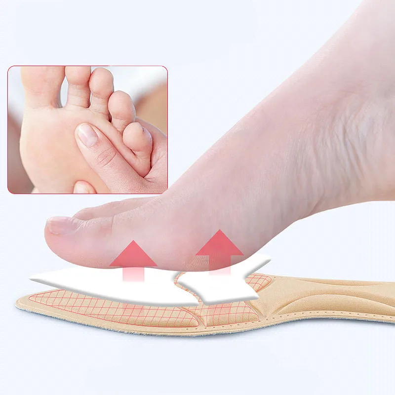 ETya1Pair стельки вставки для женщин девушек пятки дышащие анти скользящие обуви на