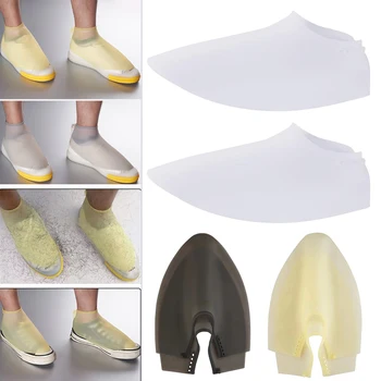 

High Quality 1 Pair Silicone Barber Shoes Cover Adjustable Reusable Salon Haircut Supplies G66