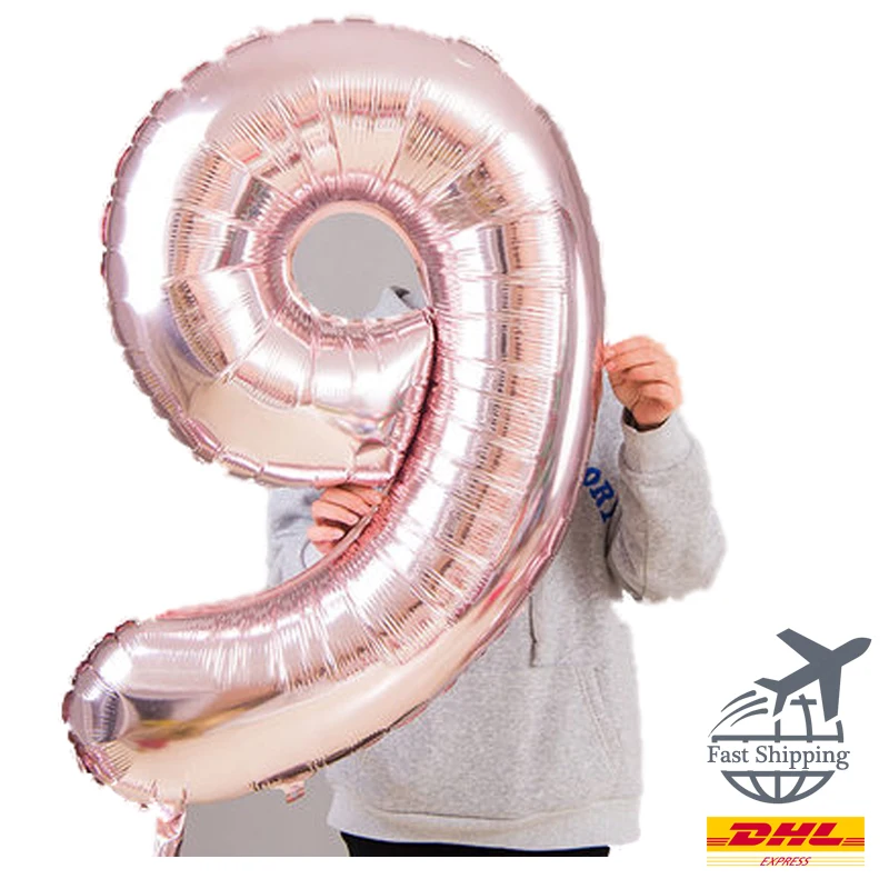 Большие фольгированные шары в виде цифр 30 дюймов | Дом и сад