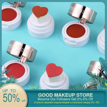 

O.TWO.O Heart Blusher Powder Long Lasting Liquid Rouge Natural Cheek Ficial Base Contour Face Blusher Makeup Cosmetics Tool