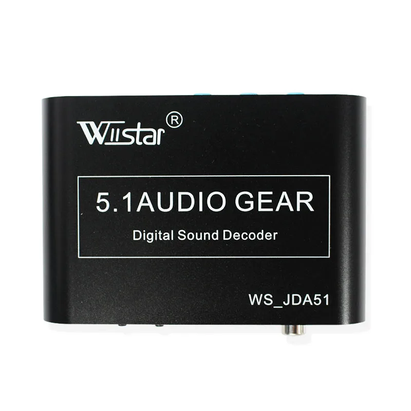Wiistar 5 1 аудио декодер SPDIF коаксиальный к RCA DTS AC3 цифровой на аналоговый