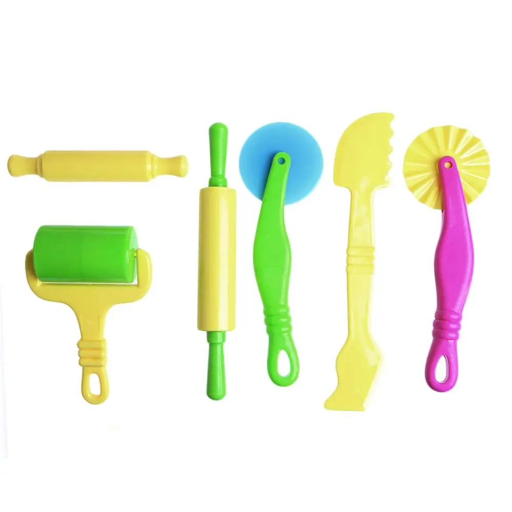 

6x Pottery Clay Plasticine Dough Sculpture Modelling Tools Kids Pretend Play Toy