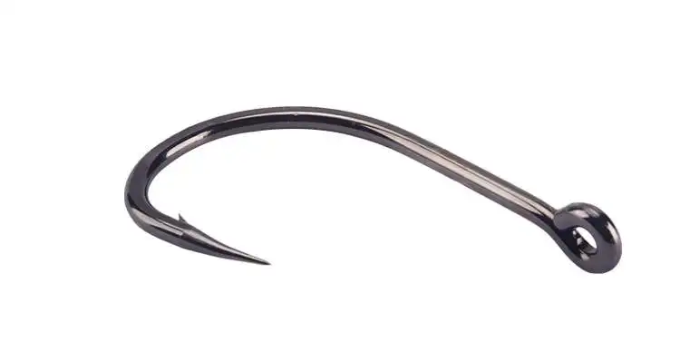50pcs Mustad Hooks Jig Bait Deep Ocean  10827np# 4X Strong  Barbed Fishhook  Pesca Anzol Iron Board