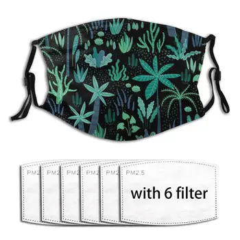 

Anti Dust Abstract Tropical Plants Windproof Mouth Mask protective mask Men Women Adult Dust Anti-ultraviolet Breathable Mask