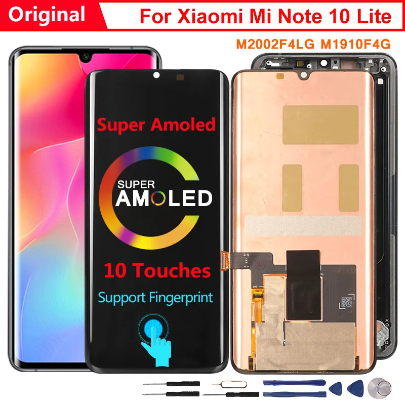 DISPLAY LCD OLED TOUCHSCREEN XIAOMI MI NOTE 10 LITE MZB9218EU SCHERMO VETRO BLU DISPLAY LCD OLED TOUCHSCREEN XIAOMI MI NOTE 10 LITE MZB9218EU SCHERMO VETRO BLU