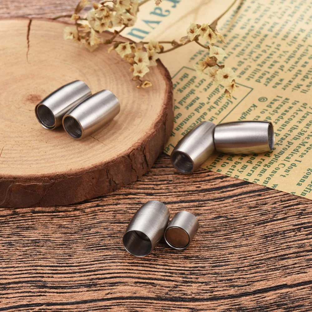 10 Sets Spalte Magnetische Haken Matteor Edelstahl Schließe Armband Stecker Magnet Schnalle Kits für DIY Schmuck Machen – Detail 4