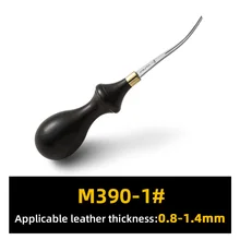  WUTA Leather Edge Beveler PRO Skiving Craft Work Tools M390 Die Steel Ebony Handle Cutter Edger Creaser Skiver available 6Size 