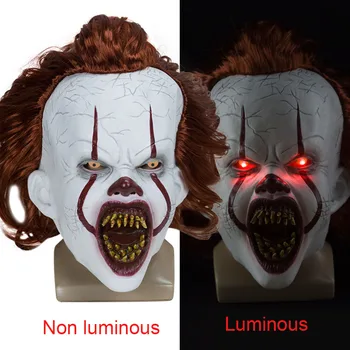 

halloween mask led mask Party horror mask bar DJ stage property party accessories full face light up mask